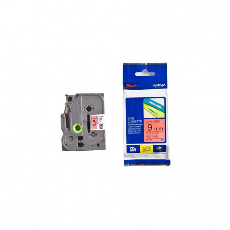 Markeerimislint BROTHER TZE-421, 9 mm, must/punasel