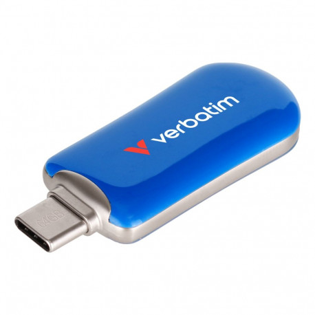USB-mälupulk Verbatim Plectra 64GB USB-C USB3.2 Gen1 sinine