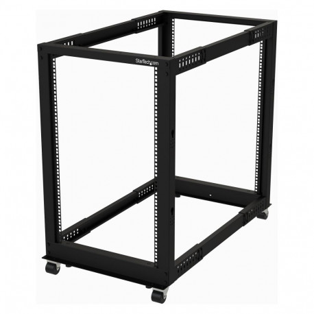 "STARTECH.COM 18U Open Frame Rack - 4 Post - 22-40in. Adjustable Depth - 1200lb. Weight Capacity - w