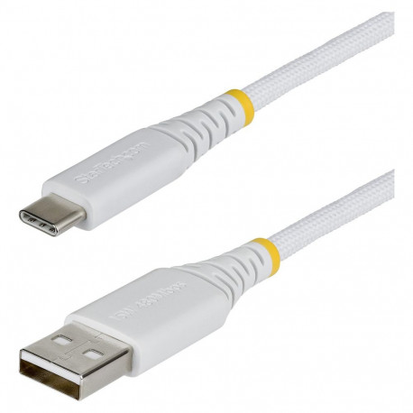 "STARTECH.COM 1m 3.3ft USB-A to USB-C Fast Charging Cable 15W 3A Dual-Layer Braided Nylon/TPE Jacket