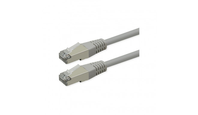 "KAB ROLINE Patchkabel Cat.6 Class E PoE S/FTP PiMF grau 0,3m"