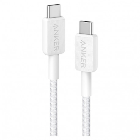Anker kaabel 322 USB-C–USB-C 60W 90cm põimitud, valge