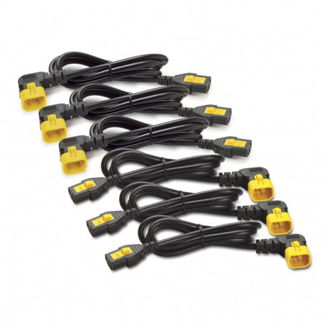 APC toitekaabel IEC 60320 C13 kuni IEC 60320 C14 10A 1,22m 90°-pistik, must