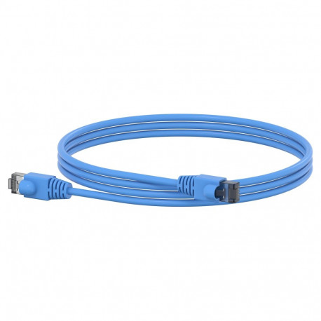 "Striebel & John ZLPBL150 Patchleitung RJ45 mit Stecker, blau, Länge: 1500mm"