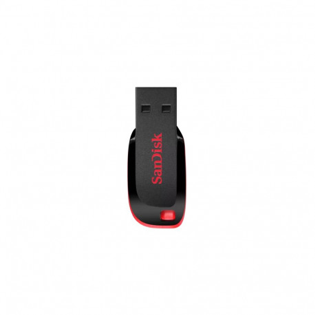 SanDisk Cruzer Blade USB Flash Drive 32GB, Black/Red