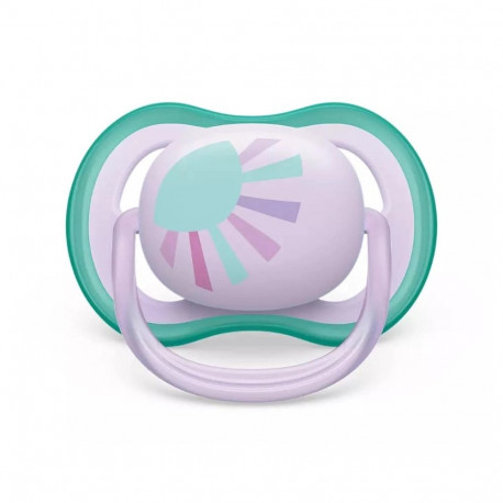 Philips AVENT beebilutt SCF086/04 klassikaline ortodontiline silikoon, roheline/lilla
