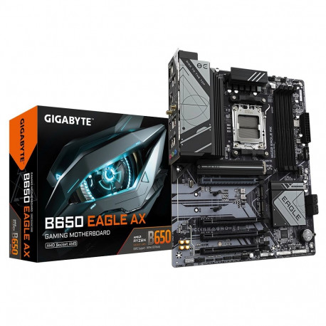 GIGABYTE B650 EAGLE AX Motherboard - AMD Ryzen 9000 Series CPUs  12+2+2 Phases VRM  up to 7600MHz DD