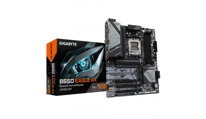 GIGABYTE B650 EAGLE AX Motherboard - AMD Ryzen 9000 Series CPUs  12+2+2 Phases VRM  up to 7600MHz DD