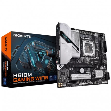 GIGABYTE emaplaat H810M GAMING WIFI6 – Intel Core Ultra (Series 2) protsessorid, 4+1+2-faasiline VRM