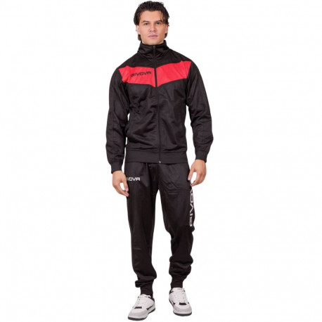 Dres Givova Tuta Visa Black czarno-czerwony TR018 1012B