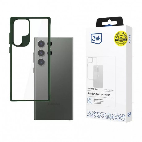 3MK mobiiltelefoni ümbris Satin Armor Case+ 17.3cm (6.8"), roheline, läbipaistev