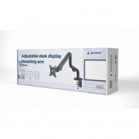 Gembird MA-DA1-02 monitor mount / stand 81.3 cm (32") Desk Black