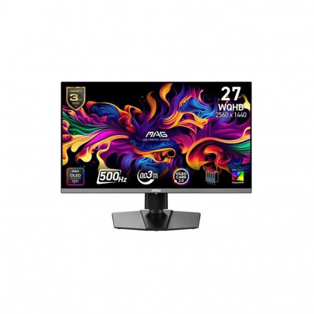 MSI arvutimonitor MAG 272QP QD-OLED X50 67.3cm (26.5") 2560 x 1440 pixels Wide Quad HD, must