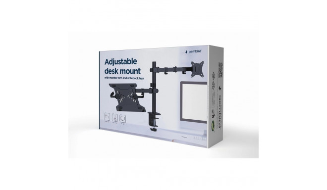 Gembird MA-DA-03 monitor mount / stand 81.3 cm (32") Desk Black