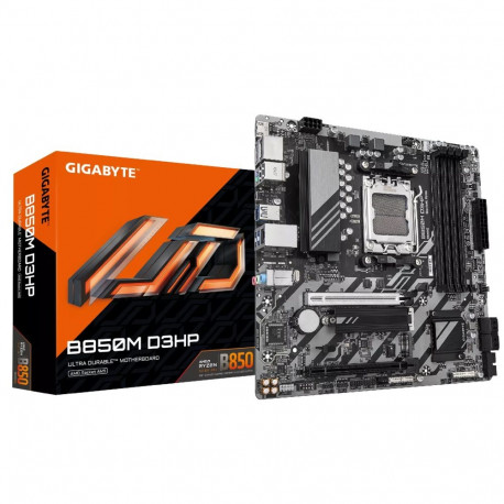 GIGABYTE emaplaat B850M D3HP AMD Ryzen 9000 Series protsessoritele 5+2+2-faasiline digitaalne VRM ku
