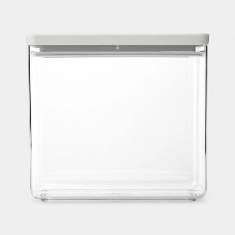 Brabantia Tasty+ ristkülikukujuline säilituskarp 3.5L 1tk, helehall, läbipaistev
