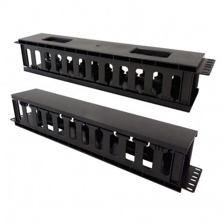 Techly Cable Entry Panel 19" 2U with Cover