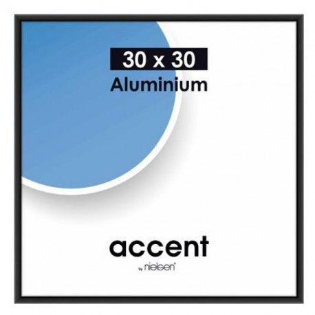 Nielsen photo frame Accent 30x30 Aluminium, frosted black