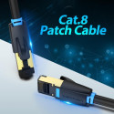 PATCH CABLE CAT.8 SFTP/0.5M BLACK IKABD VENTION