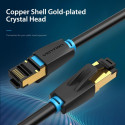 PATCH CABLE CAT.8 SFTP/0.5M BLACK IKABD VENTION