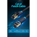 PATCH CABLE CAT.8 SFTP/0.5M BLACK IKABD VENTION