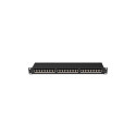 PATCH PANEL 24 PORT 1U 19" CAT.6A FTP WITH CABLE ORGANIZER SHIELDED BLACK LANBERG