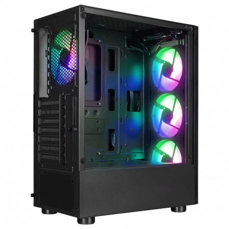 Computer Case - RAMPAGE Shiva | ATX | Micro ATX | Mini-ATX | 3x 120 mm Fans | 31 cm GPU | Black