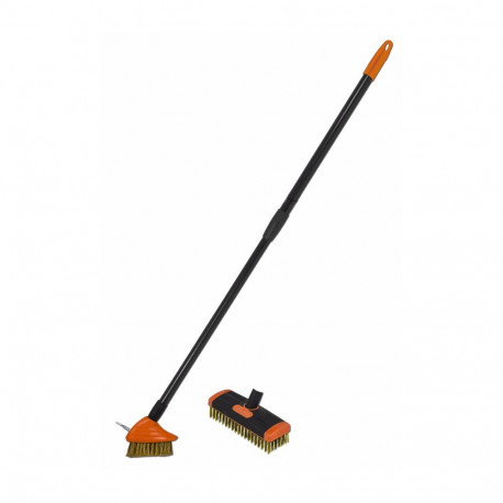 Bradas Set of brushes for cleaning pavement 80-140 cm KT-CX14