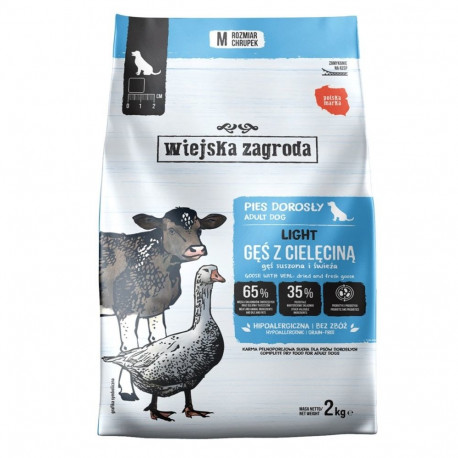 WIEJSKA ZAGRODA kuiv koeratoit madala kalorsusega haneliha ja vasikaliha 2kg