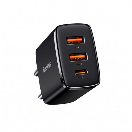 Baseus CCXJ-E01 mobile device charger Smartphone  Smartwatch  Tablet Black AC Fast charging Indoor
