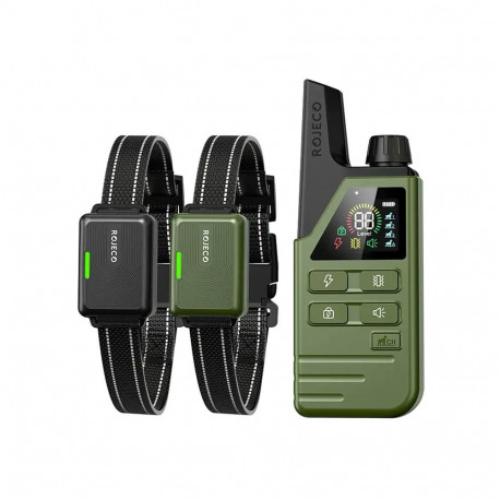 Training collar Rojeco DOG800 2 collars