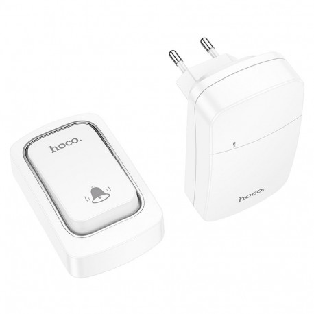 Battery-free wireless doorbell 230V Hoco HI26 white