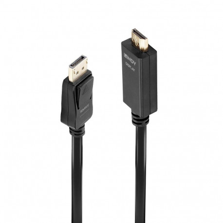 Lindy DisplayPort-HDMI-kaabel 1m 10.2G