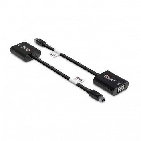 CLUB3D MiniDisplayPort™ to VGA Black Active Adapter M/F