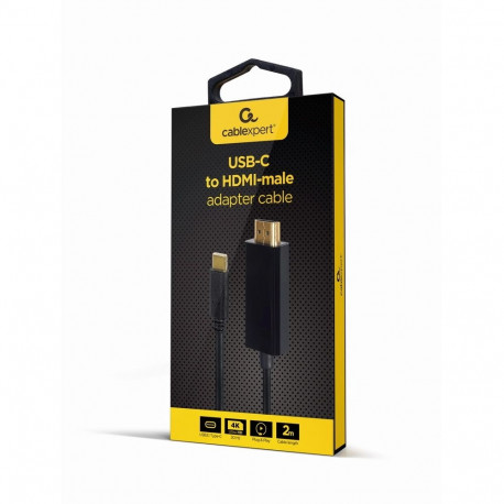 Gembird A-CM-HDMIM-01 video cable adapter 2 m USB Type-C HDMI Black