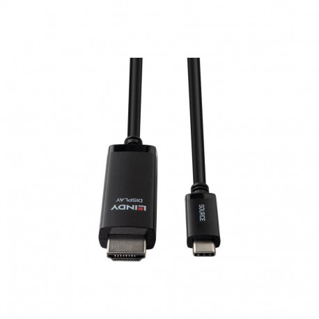 Lindy videokaabli adapter 43433 1m USB Type-C HDMI, must