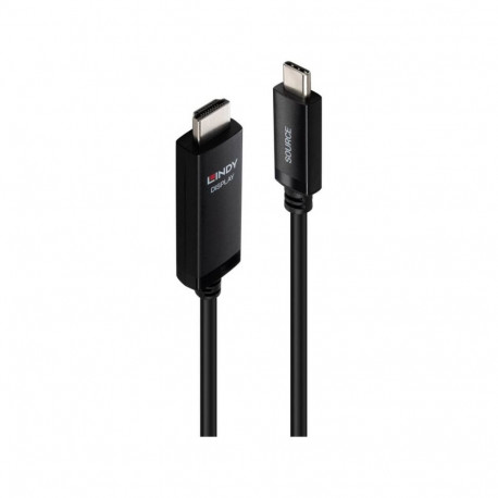 Lindy videokaabli adapter 43436 5m USB Type-C HDMI, must