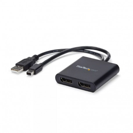 StarTech.com 2-Port Multi Monitor Adapter - Mini DisplayPort to 2x DisplayPort MST Hub - Dual 4K 30H