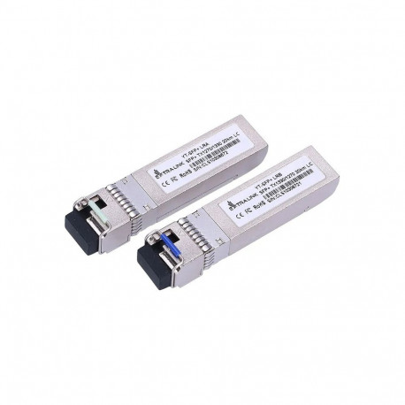 "SFP+ WDM Modul SFP+ 10G, 10Gbps 1270/1330nm, Single Mode, 20km, LC, DOM, Paar"