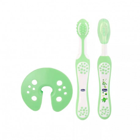 Chicco hambaharjakomplekt 00006961000000 beebidele, roheline ja valge