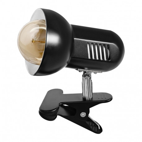 CANARD, laualamp metallklambriga, 15W, E27, must