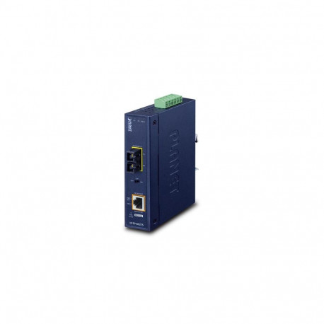 PLANET IP30 Industrial 10/100/1000BAS network media converter 1000 Mbit/s Blue