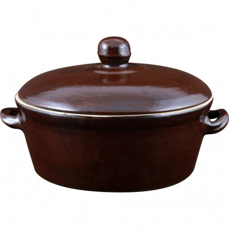 Browin 771006 keraamiline pott kaanega, 0.8L, 21x17.4x11.7cm, hapendamiseks