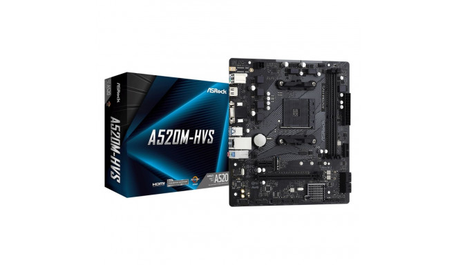 Asrock A520M-HVS AMD A520 Socket AM4 micro ATX