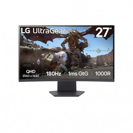 LG arvutimonitor 27GS60QC-B 68.6cm (27") 2560 x 1440 pikslit Full HD LCD, must