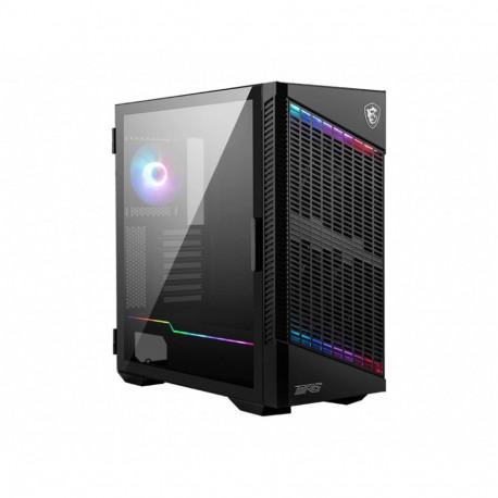 MSI MPG VELOX 100P AIRFLOW Mid Tower Gaming Computer Case 'Black  3x 120mm Fan + 1x 120mm ARGB Fan  