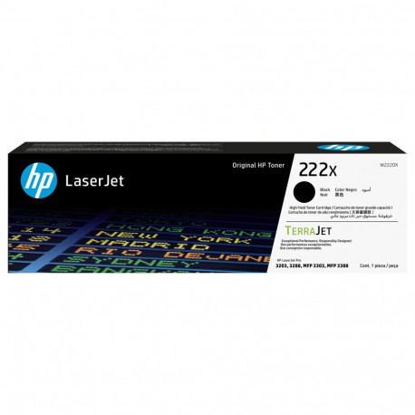"HP 222X - Hohe Ergiebigkeit - Schwarz - original - LaserJet - Tonerpatrone (W2220X) - fr Color Lase