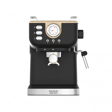 Coffee Maker - Taurus Onyx Moka 1050 W 20 Bar Wood Silver Black