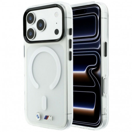 BMW BMW M IML Frosted Metal Logo & Trims MagSafe Case for iPhone 18 Pro Max / 17 Pro Max - Transpare