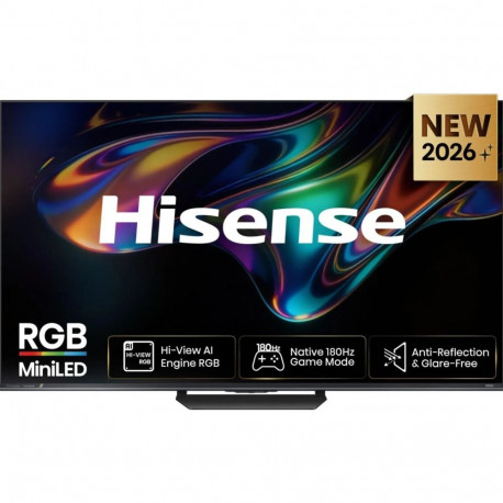75UR8DS RGB MiniLED 189cm (75 tolli) UltraHD/4K Hi-View AI Engine RGB 180Hz paneel, must/tumehall
